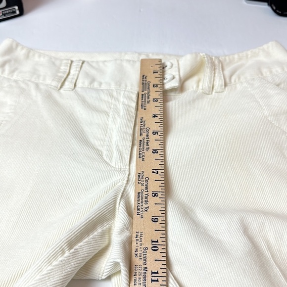 Talbots corduroy stretch cream wide leg trousers 99% cotton 1% Lycra - Picture 8 of 11